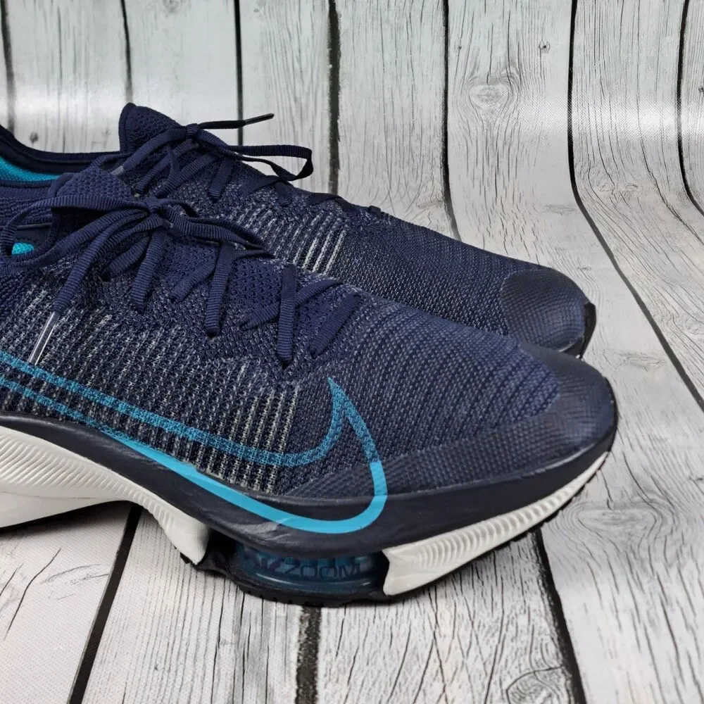 Nike Air Zoom Tempo Next% Flyknit Shoes Mens 13 Blue CI9923-401